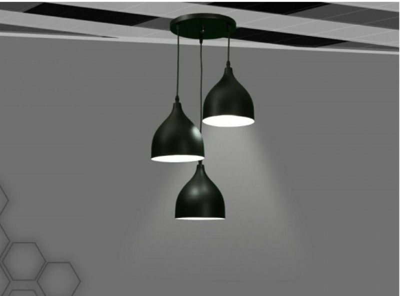قیمت لوستر شیپوری سه شعله کد 760